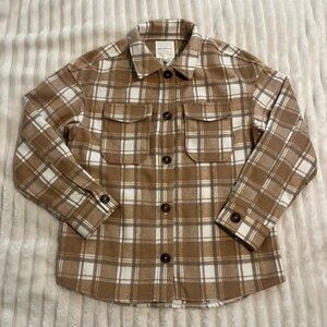 Avec Les Filles Plaid Shacket Flannel • Medium
